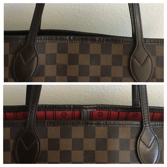 Louis Vuitton Neverfull GM Damier Authentic Tote Bag Brown Canvas with Dust Bag - Picture 13 of 16